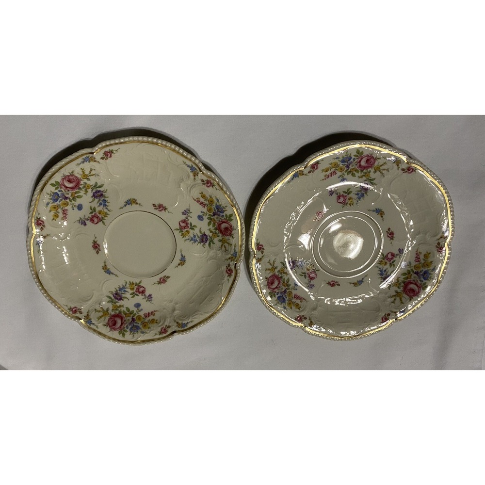 Rosenthal Continental Marianne Flat Set Of Two Saucers